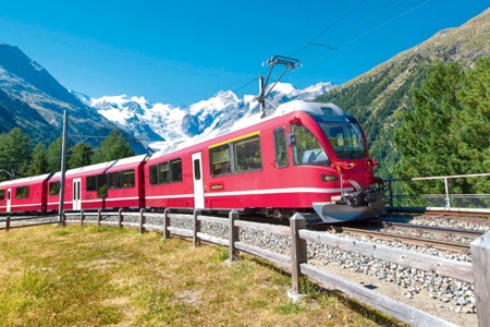 L'Ile De Mainau Et Le Glacier Express